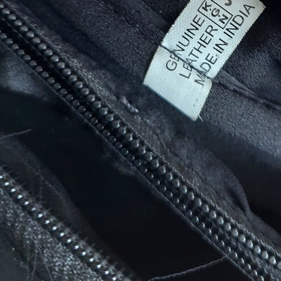 Vintage Black Leather Fanny Pack Waist Bag - Picture 5 of 6